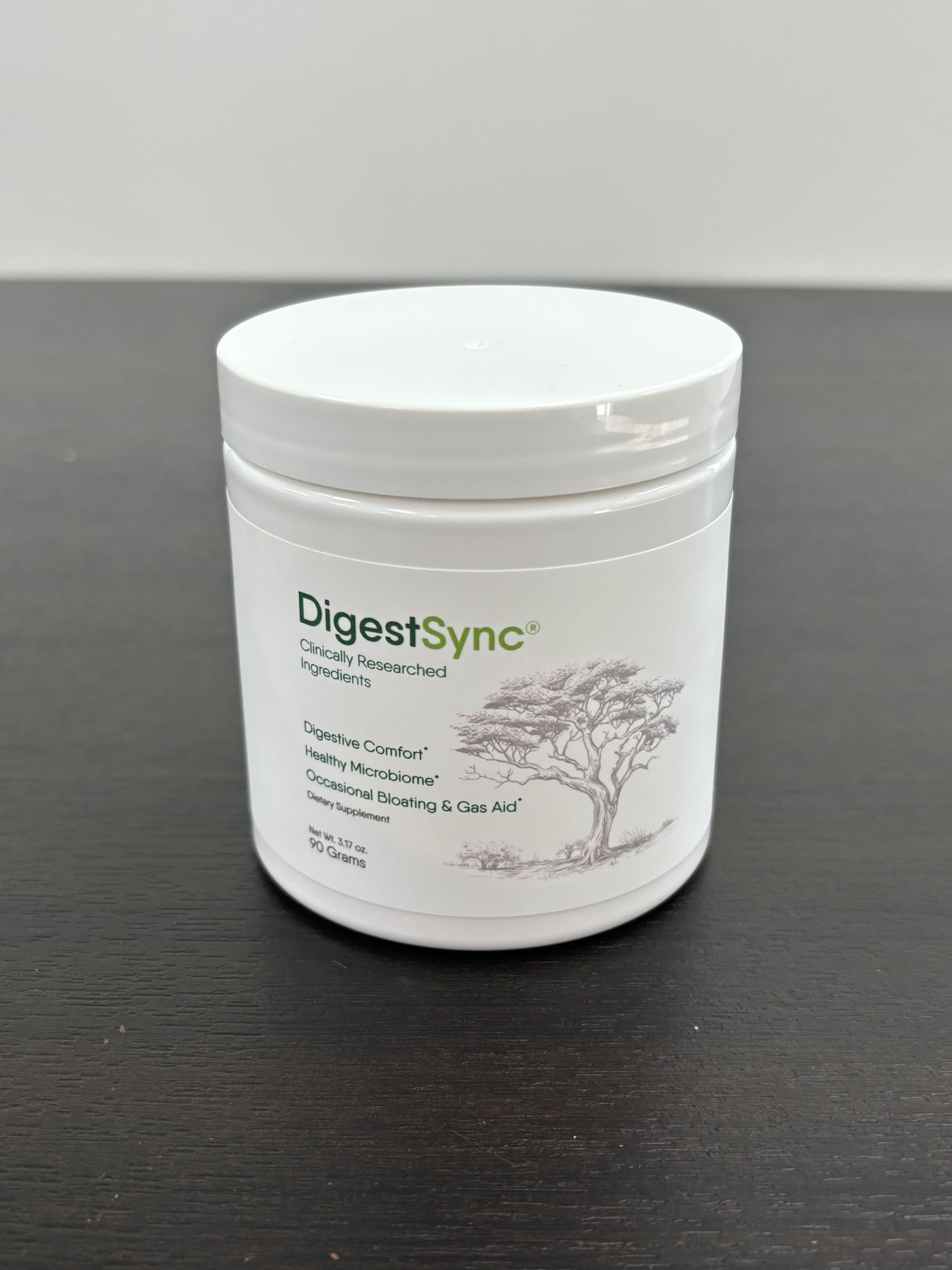 DigestSync powder dissolves easily in beverages for comfortable daily use
