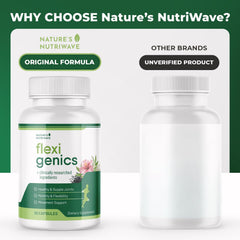 Nature’s NutriWave Flexigenics manufactured in USA GMP facility for quality.