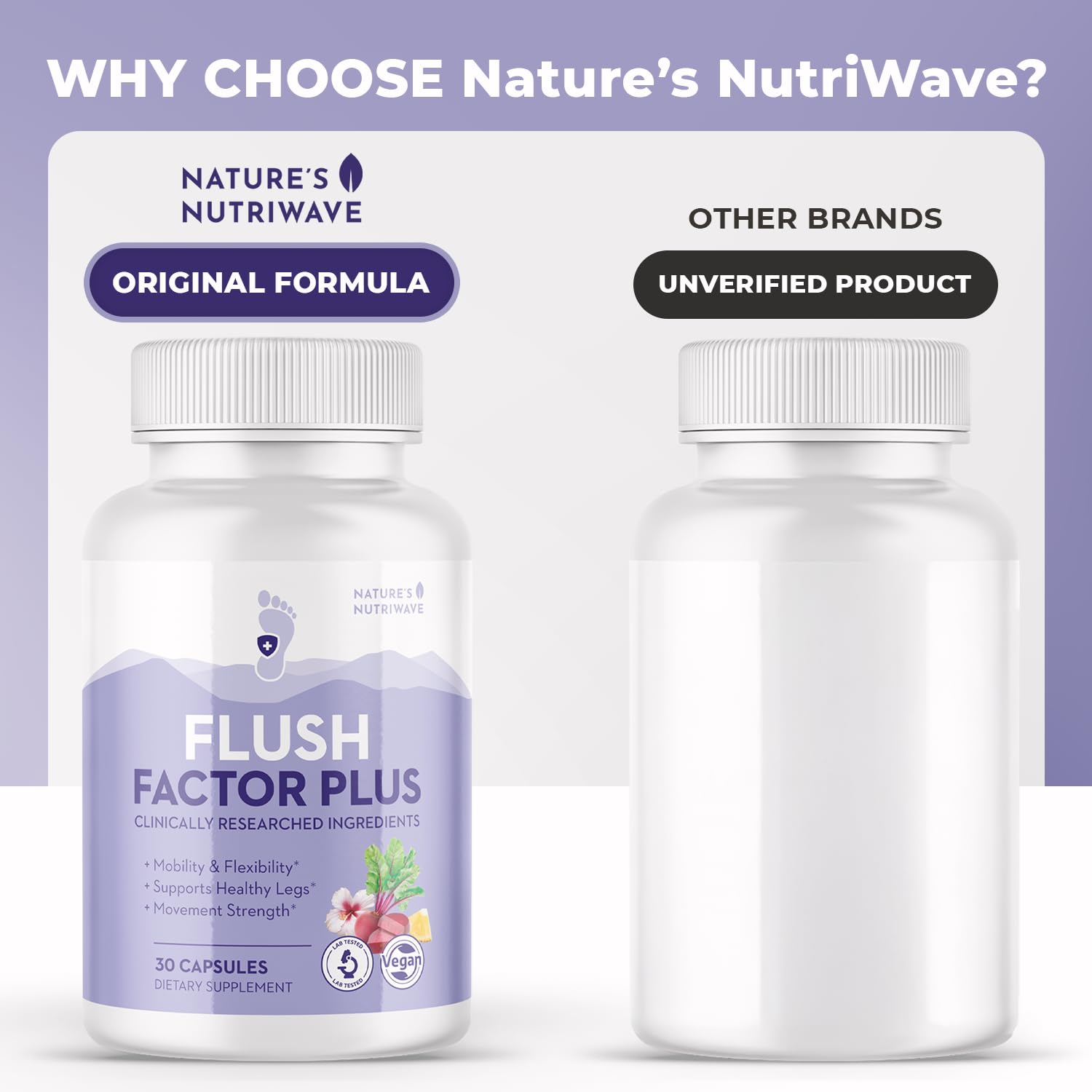 Lifestyle scene showing daily use of Flush Factor Plus for an active routine