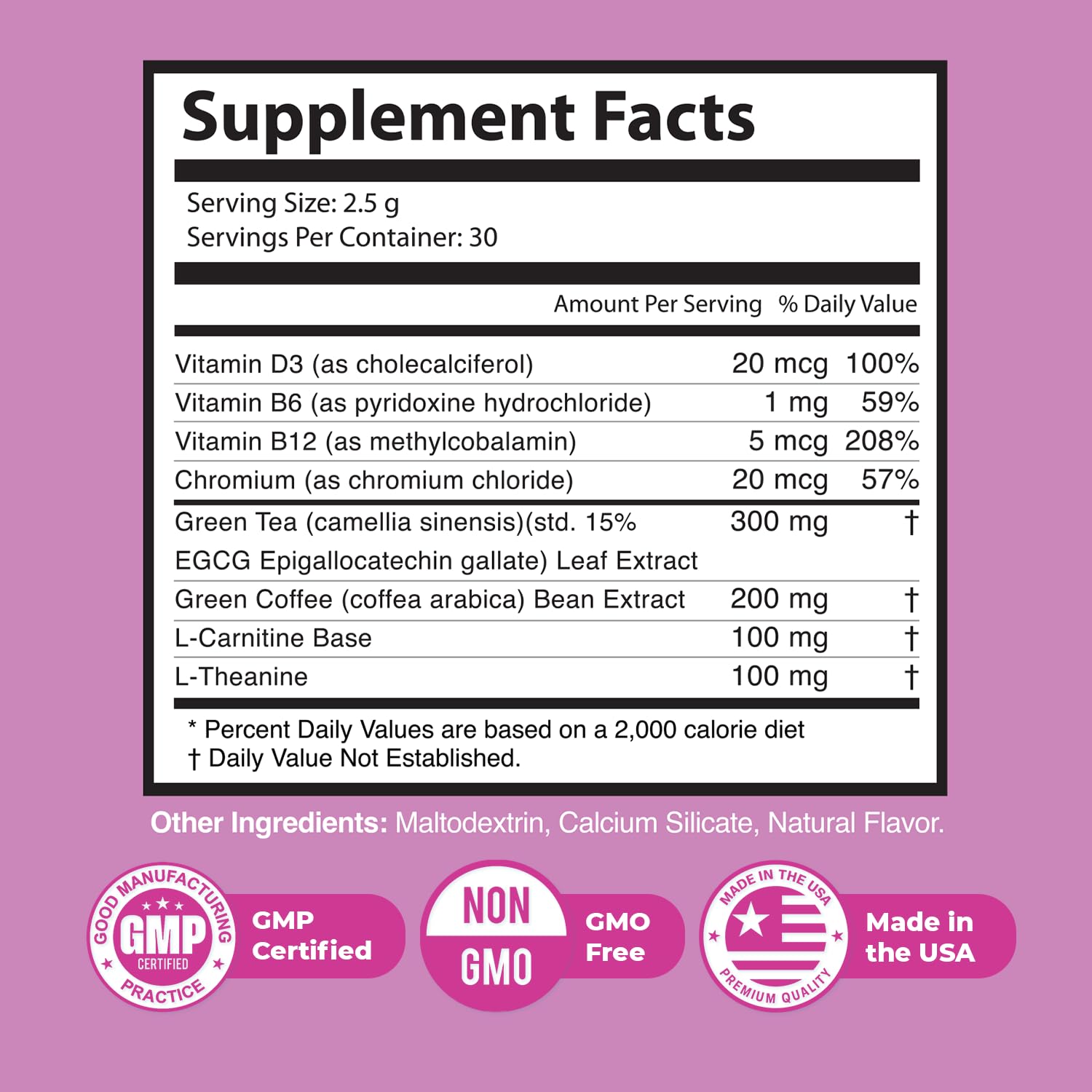 Nature’s NutriWave Gelatin Burn label highlights ingredients and non-GMO qualities.