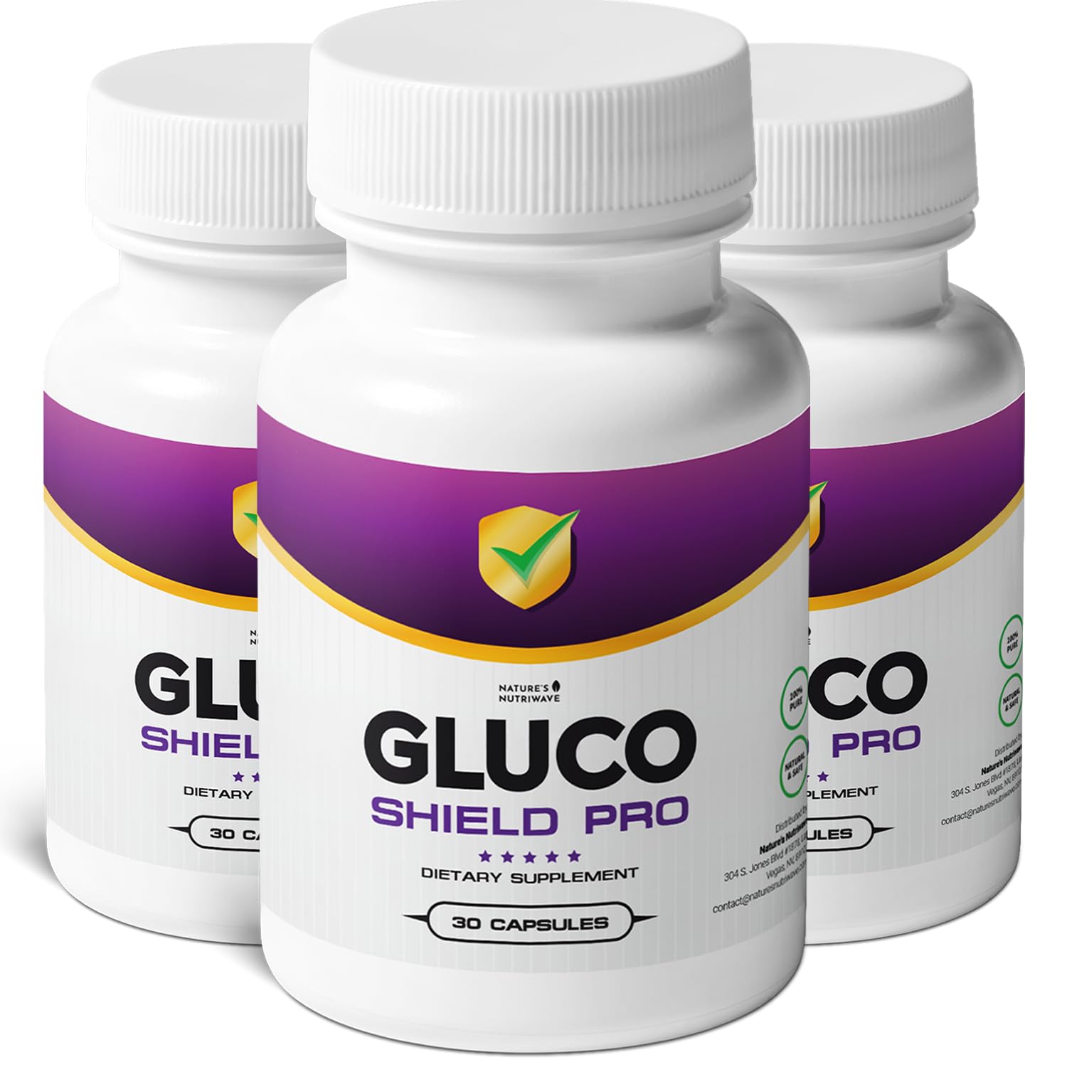 Nature's NutriWave GlucoShield Pro bottle ready for daily wellness routine.