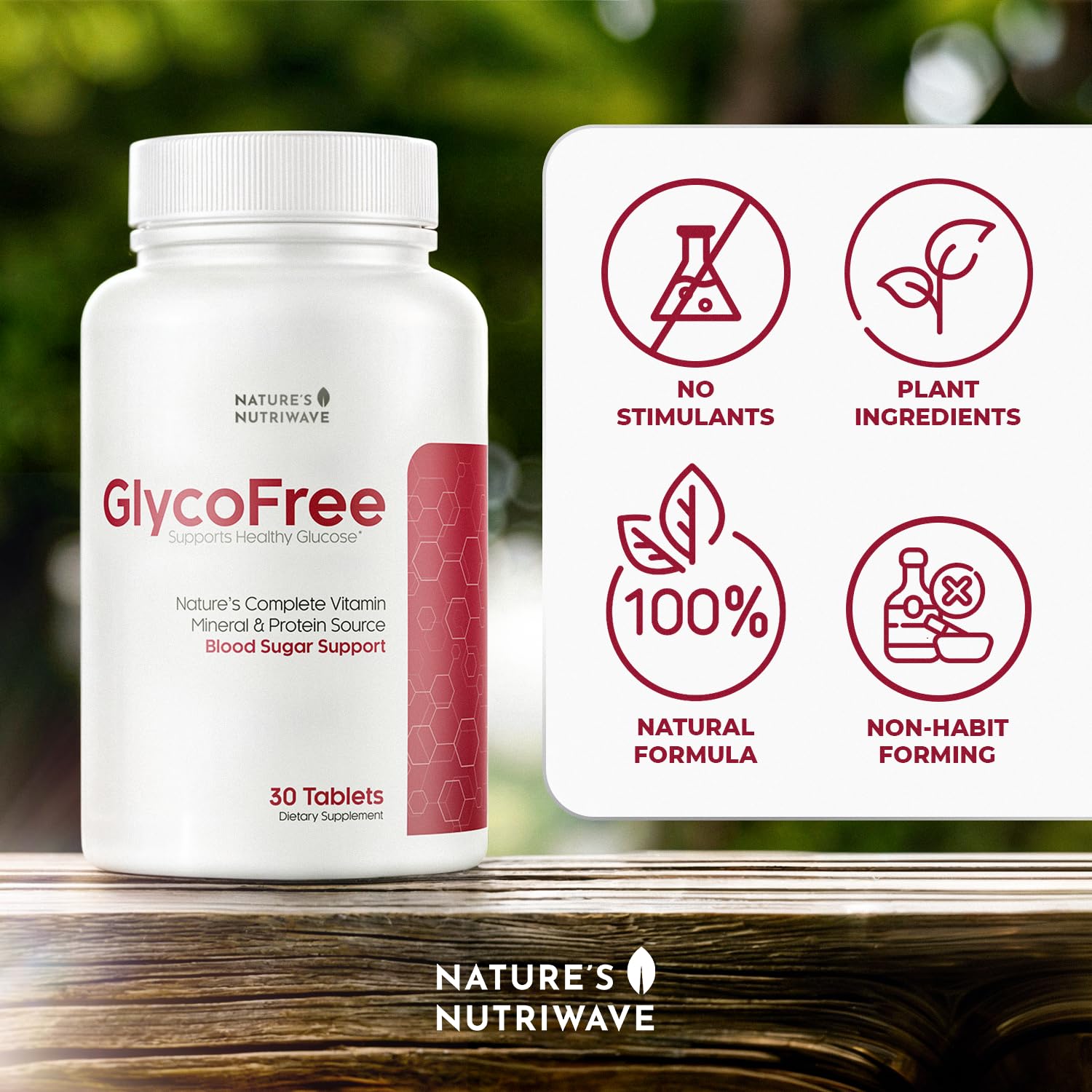 Nature’s NutriWave GlycoFree inulin fiber for gentle digestion as part of a routine.