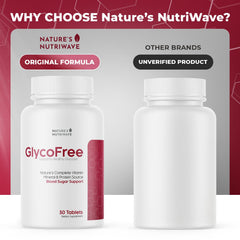 Nature’s NutriWave GlycoFree made in USA bottle signals quality.