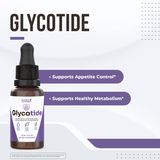 Glycotide liquid dropper in use for simple, one-to-two droppers daily.