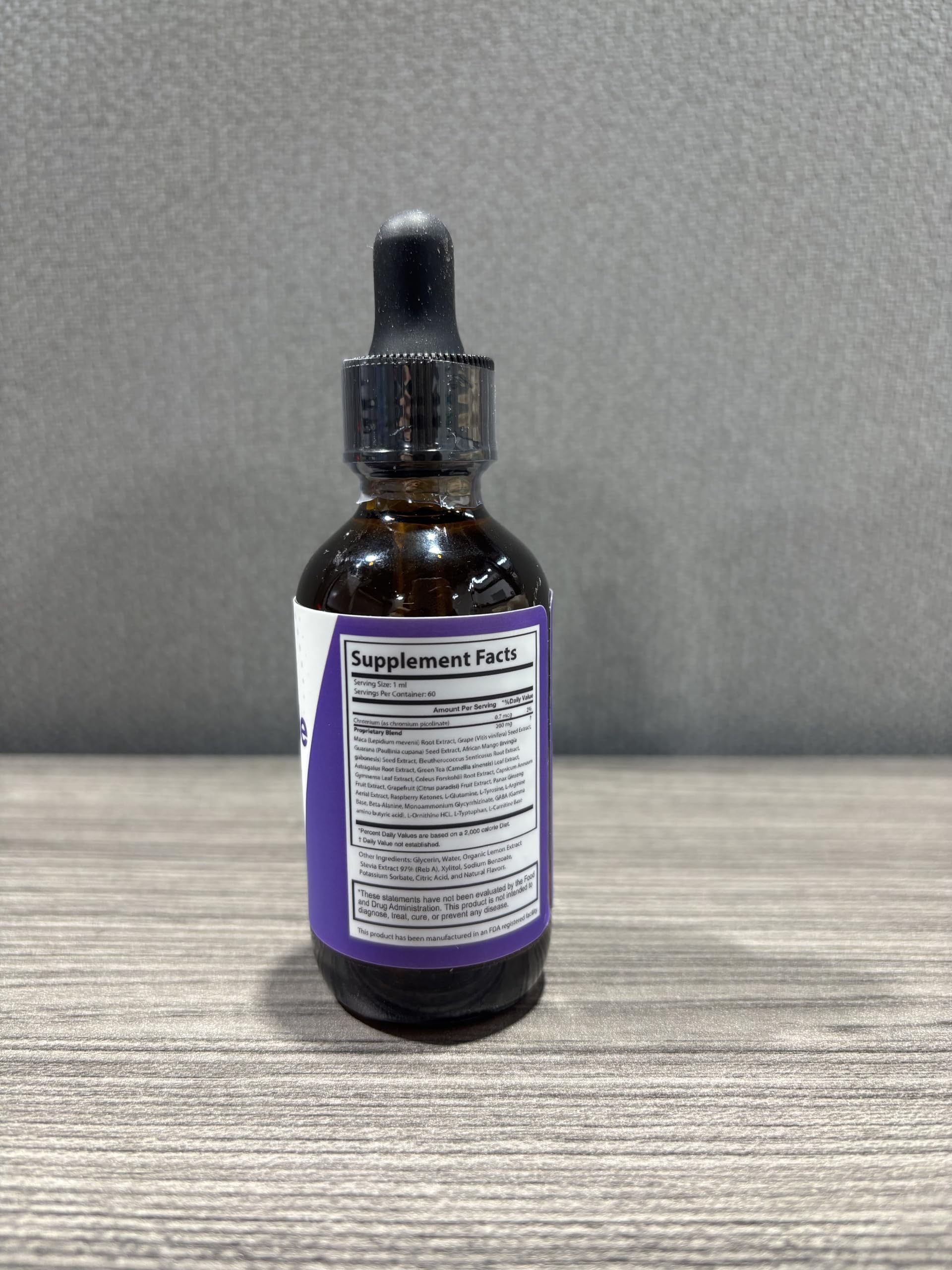 Glycotide liquid being poured shows convenient dosing for busy mornings.