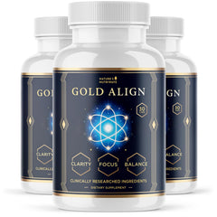 Nature’s NutriWave Gold Align bottle front with Holy Basil capsules for daily holistic support