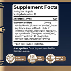 Nature’s NutriWave Gold Align ingredient blend close-up, showcasing sacred herbs and roots