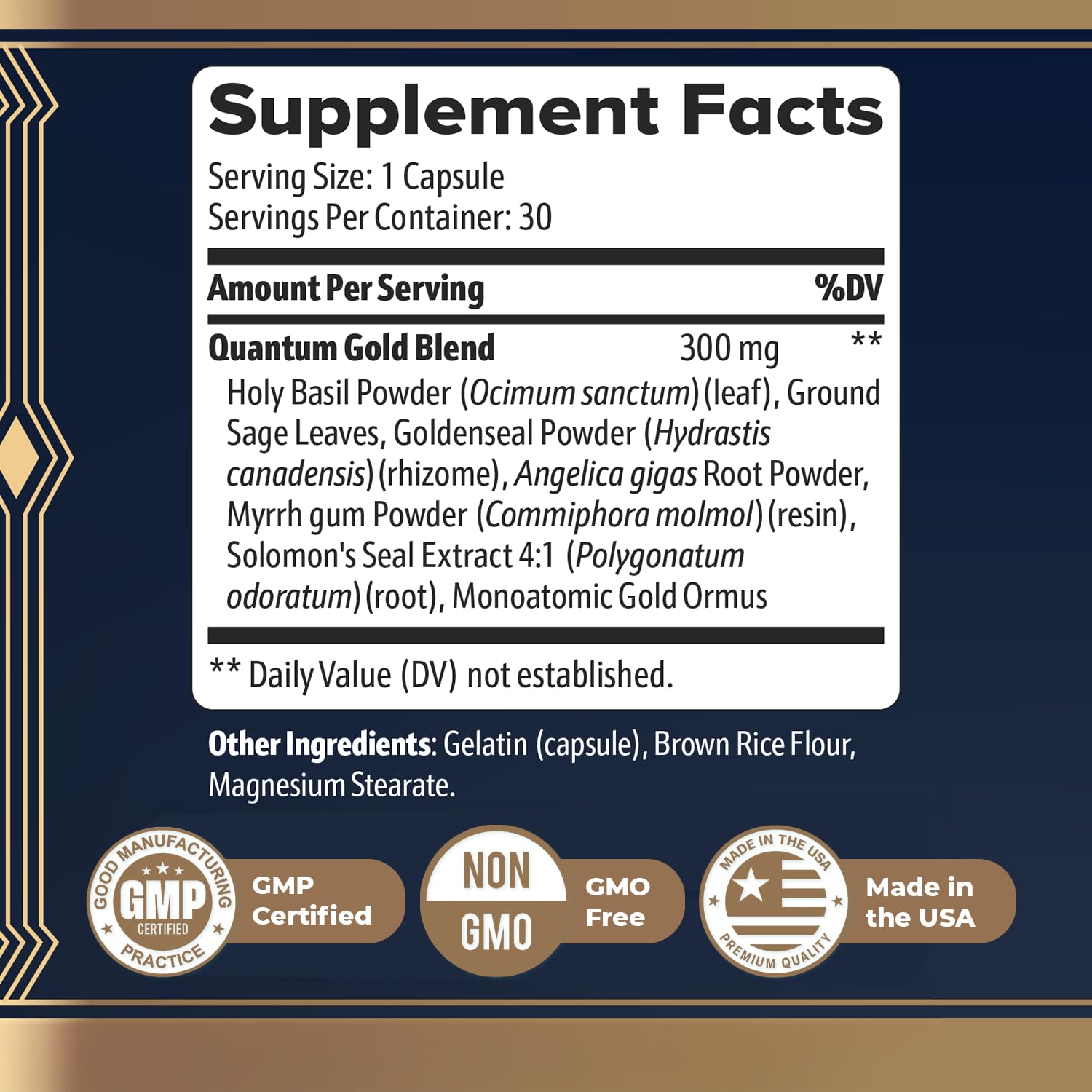 Nature’s NutriWave Gold Align Monoatomic Gold Ormus capsule for a holistic routine