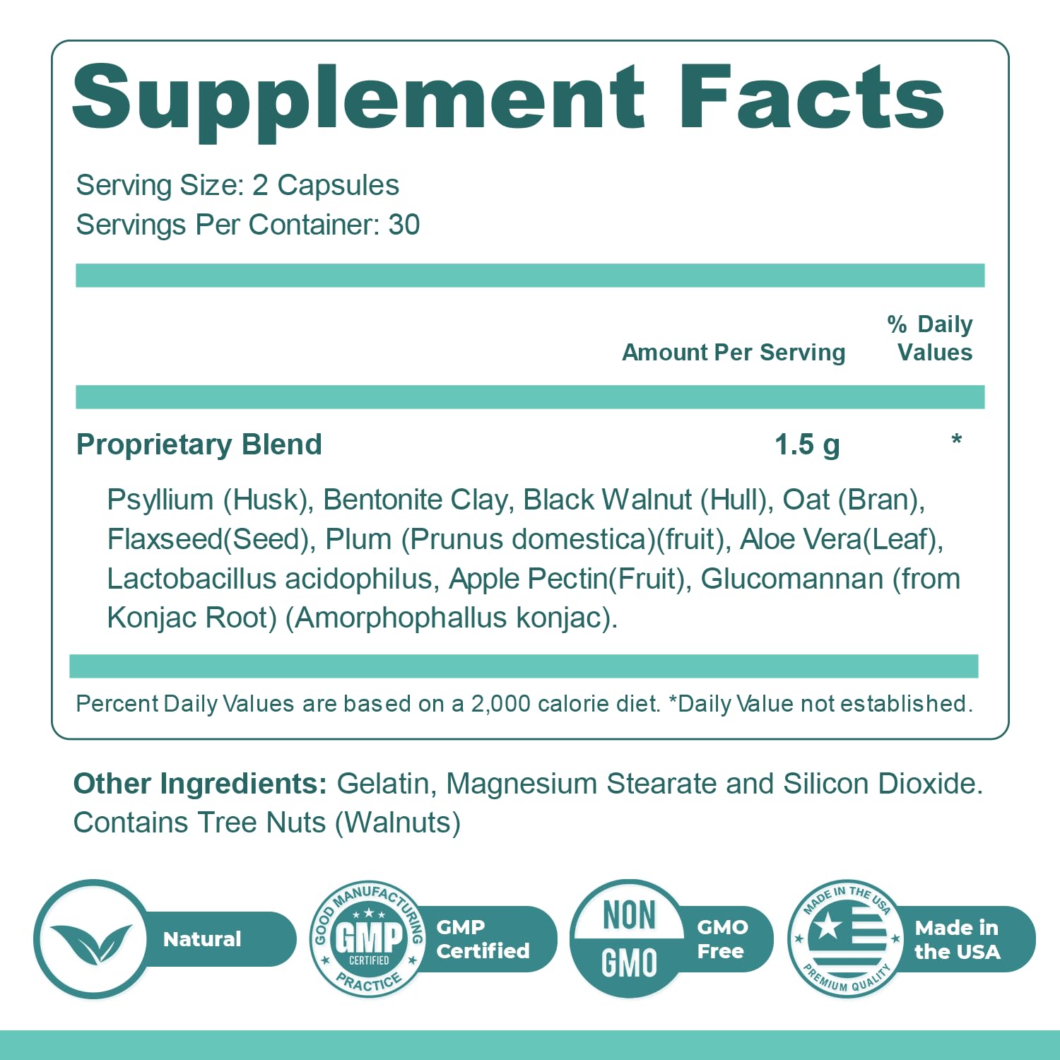 Nature’s NutriWave GutOptim capsules on a spoon indicating easy daily dosing