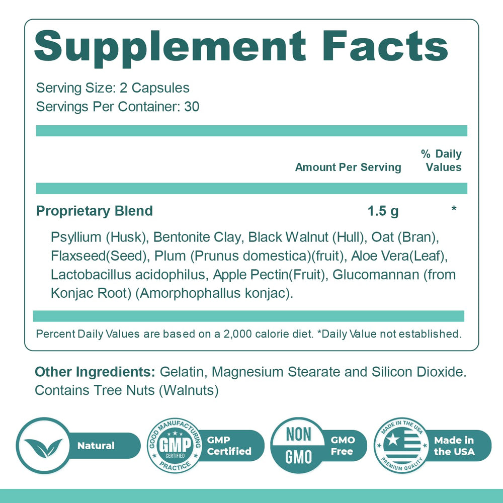 Nature’s NutriWave GutOptim capsules on a spoon indicating easy daily dosing