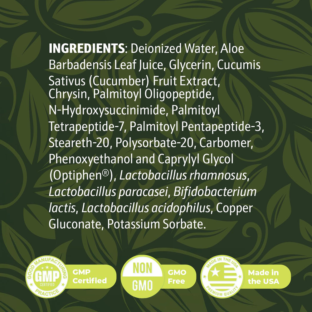 Nature’s NutriWave KeraBiotics aloe-cucumber conditioning blend for hydrated skin.