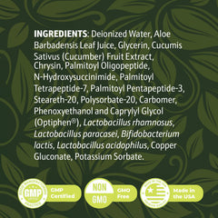 Nature’s NutriWave KeraBiotics aloe-cucumber conditioning blend for hydrated skin.