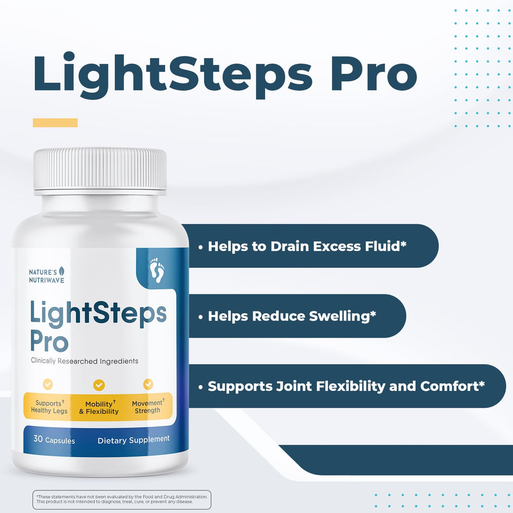 Close-up of plant-based ingredients blend used in LightSteps Pro for a clean formula