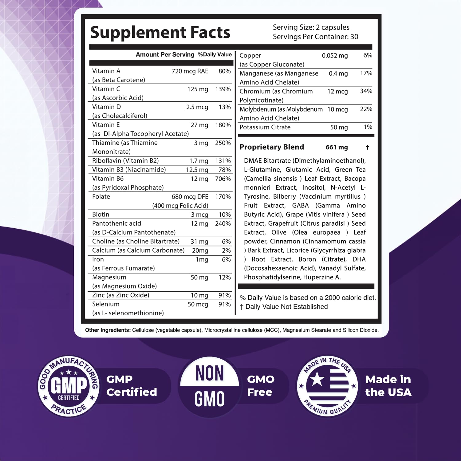 Nature's NutriWave Memopezil manufactured in a GMP-certified US facility.