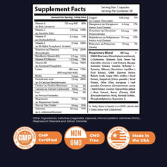 Nature’s NutriWave Memory Lift packaging emphasizes USA-made, GMP-certified quality.