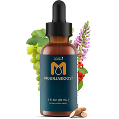 Nature's NutriWave Mounjaboost bottle for convenient daily herbal supplementation.