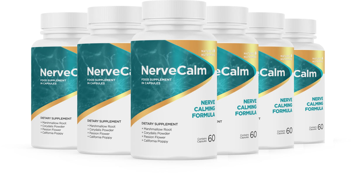 Nature’s NutriWave NerveCalm bottle front view for daily calm support