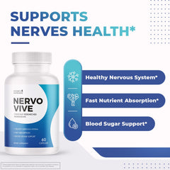 Nervovive capsules on clean background show plant-based wellness