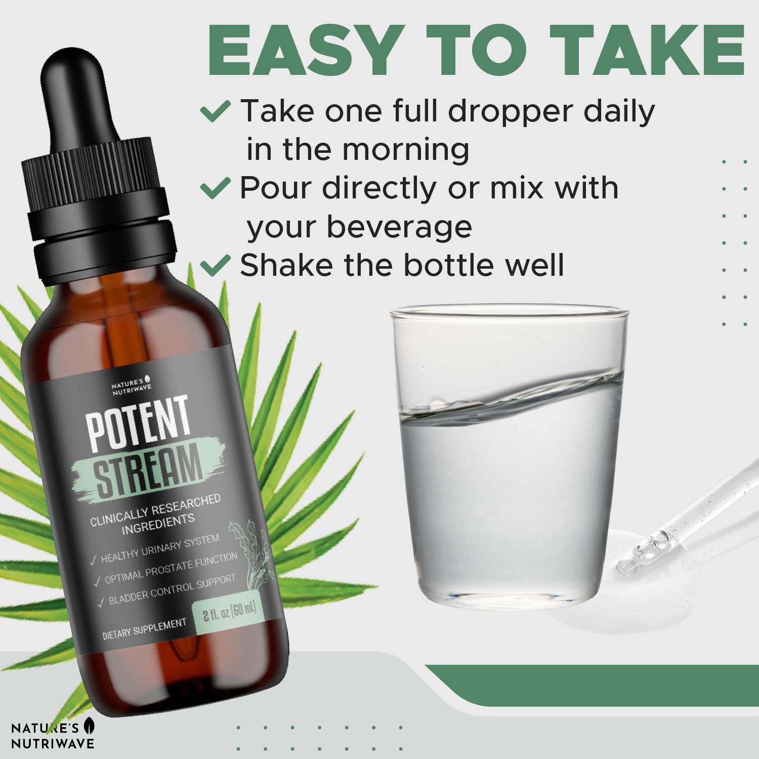 Nature’s NutriWave PotentStream uses a 9-herb proprietary blend