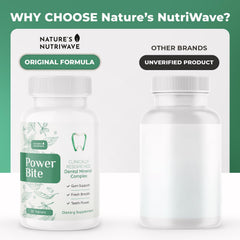Nature's NutriWave Power Bite tablets night-routine shows a fresh finish before bed.