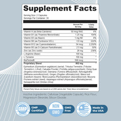 Nature’s NutriWave botanical blend image emphasizing 18 botanicals for balanced daily support.