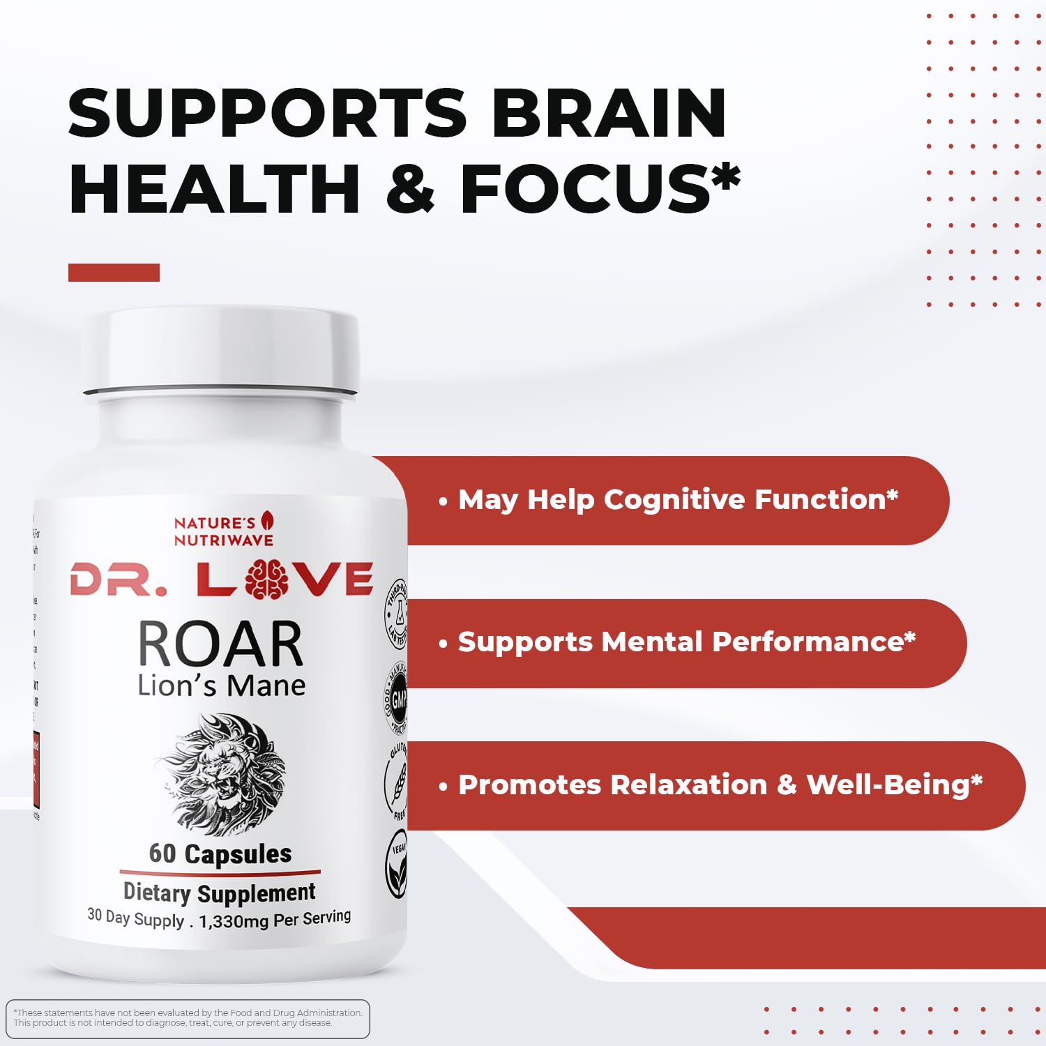 Nature’s NutriWave ROAR capsules shown close-up for easy, plant-based daily wellness.