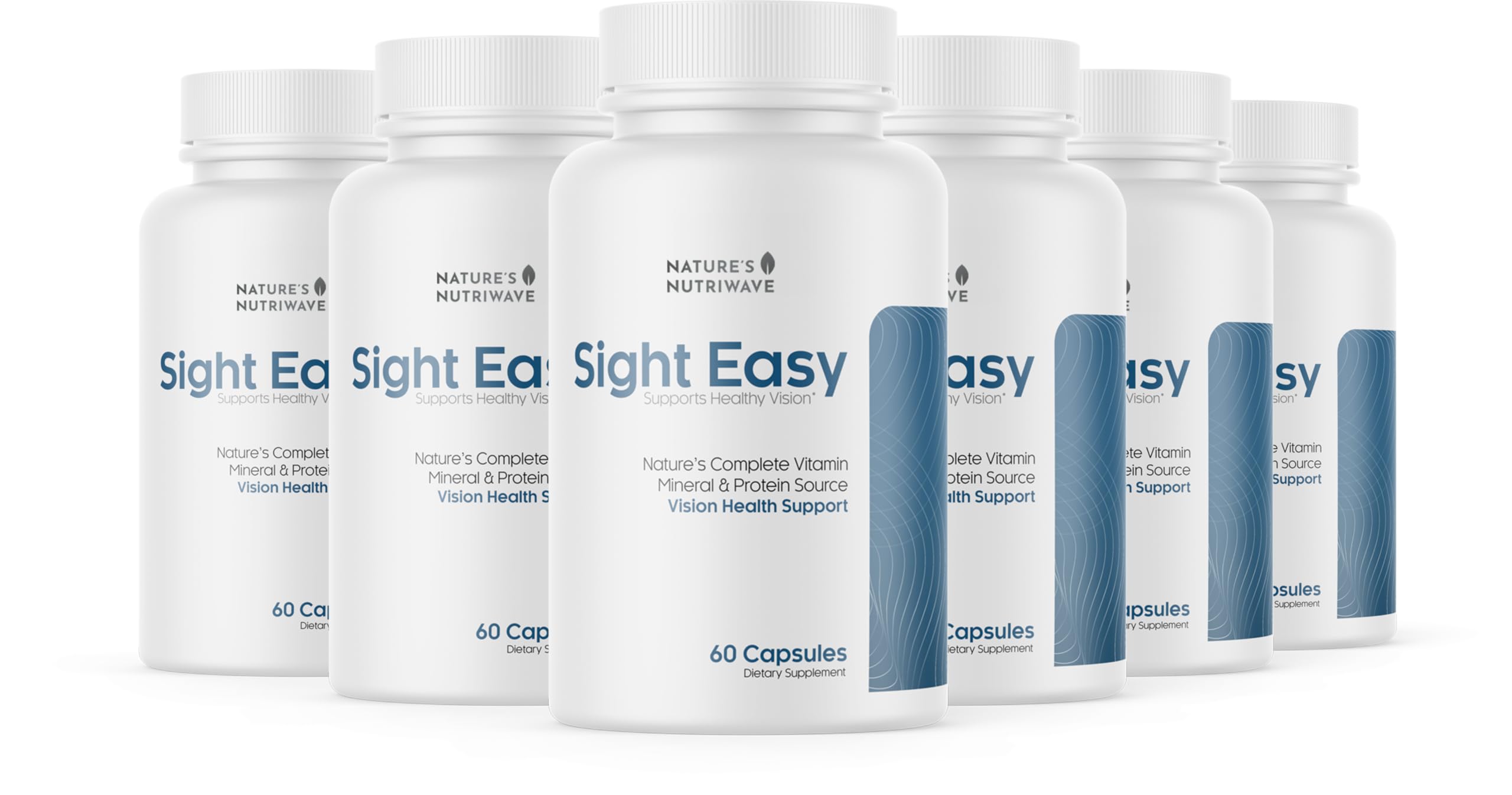 Nature's NutriWave Sight Easy bottle-front demonstrates professional eye support.
