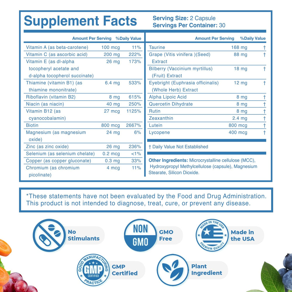 Nature’s NutriWave Sight Easy capsules arranged for easy daily use.