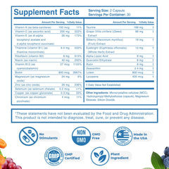 Nature's NutriWave Sight Easy label-shot shows ingredients and safety standards.