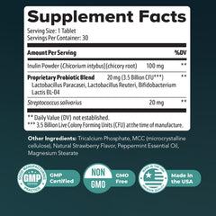 Inulin powder component shown in Synaptigen bottle for digestive support.