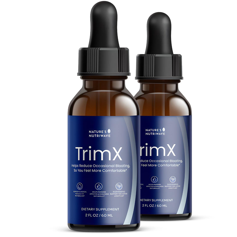 Nature’s NutriWave TrimX bottle with dropper for easy daily use and a clean formula.