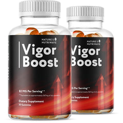 Nature’s NutriWave VigorBoost gummies bottle for daily wellness.