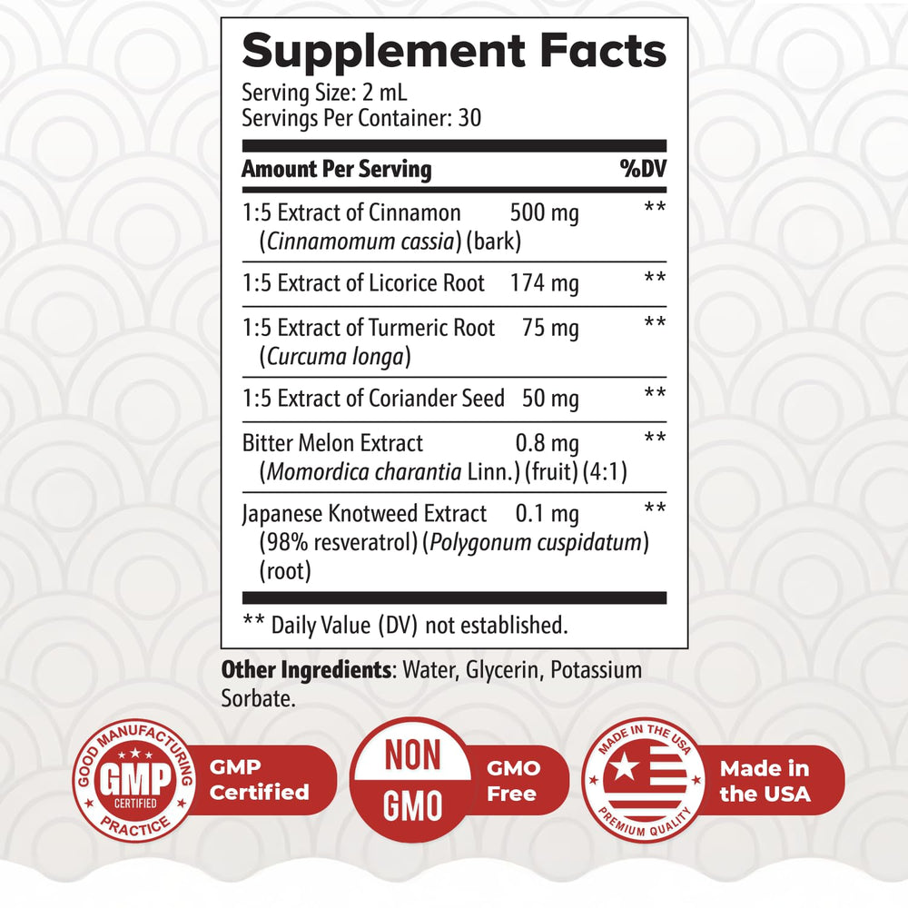 ZenSulin ingredient blend featuring cinnamon and turmeric for a natural herbal profile.