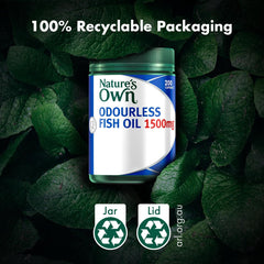 Nature's Own Omega3 purity testing label emphasizes low heavy metals.