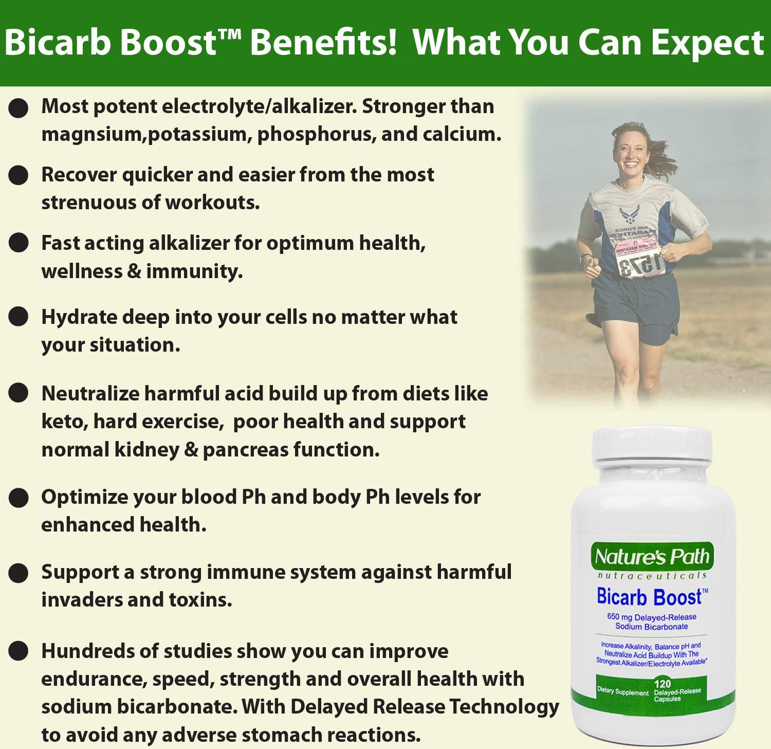 Nature's Path Nutraceuticals 650mg tablets packaging hero highlights electrolyte balance on the go.