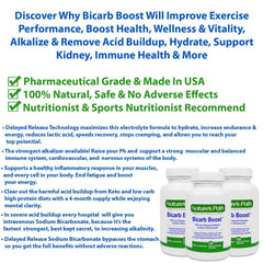 Nature's Path Nutraceuticals sodium bicarbonate 650mg tablets pour demonstrates easy pre-workout dosing.