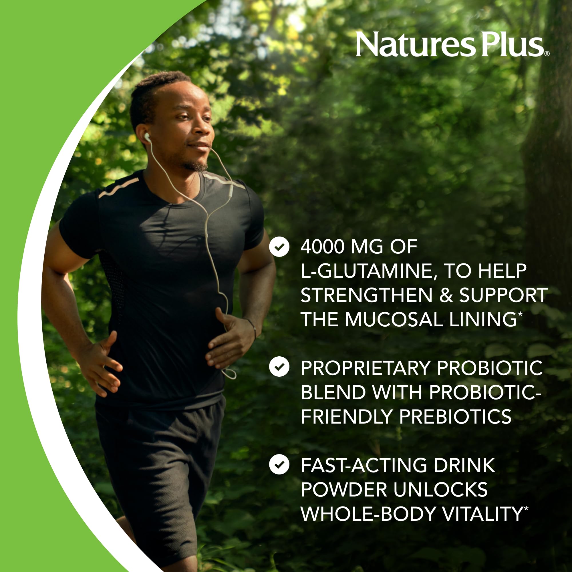 Glass of GI Natural Wellness drink showing convenient daily nutrition