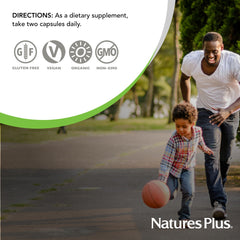 Nature's Plus Source of Life Garden D3 packaging shot communicates non-GMO, gluten-free, vegan qualities