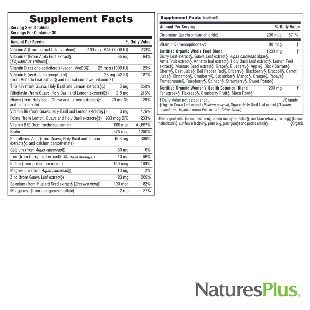 Daily routine scene with Nature's Plus multivitamin bottle for energy support.