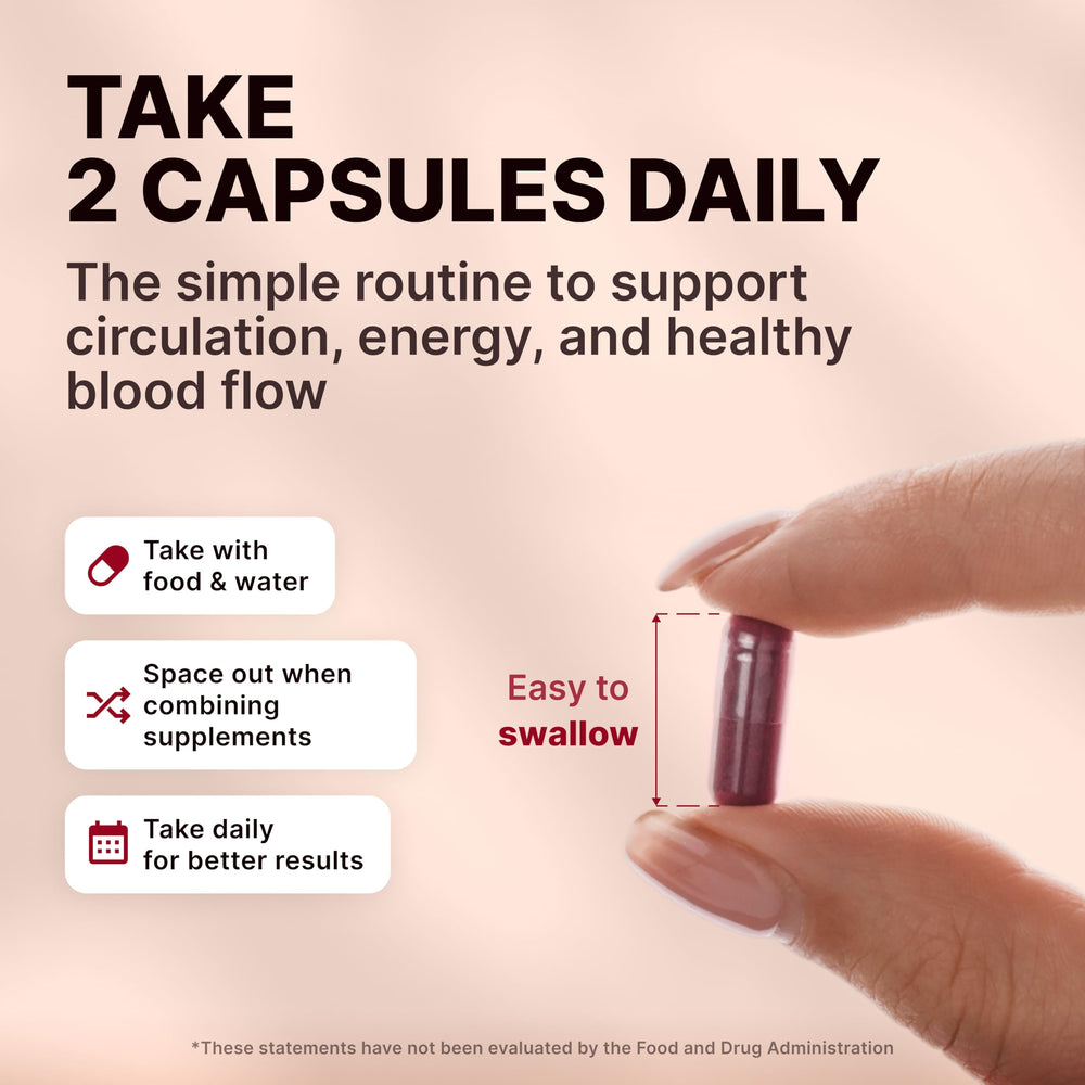 Nature's Pure Blend beet root capsules on a shelf, easy daily wellness.