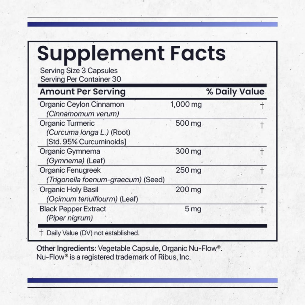 Nature's Pure Blend capsules in a blister pack for convenient daily use