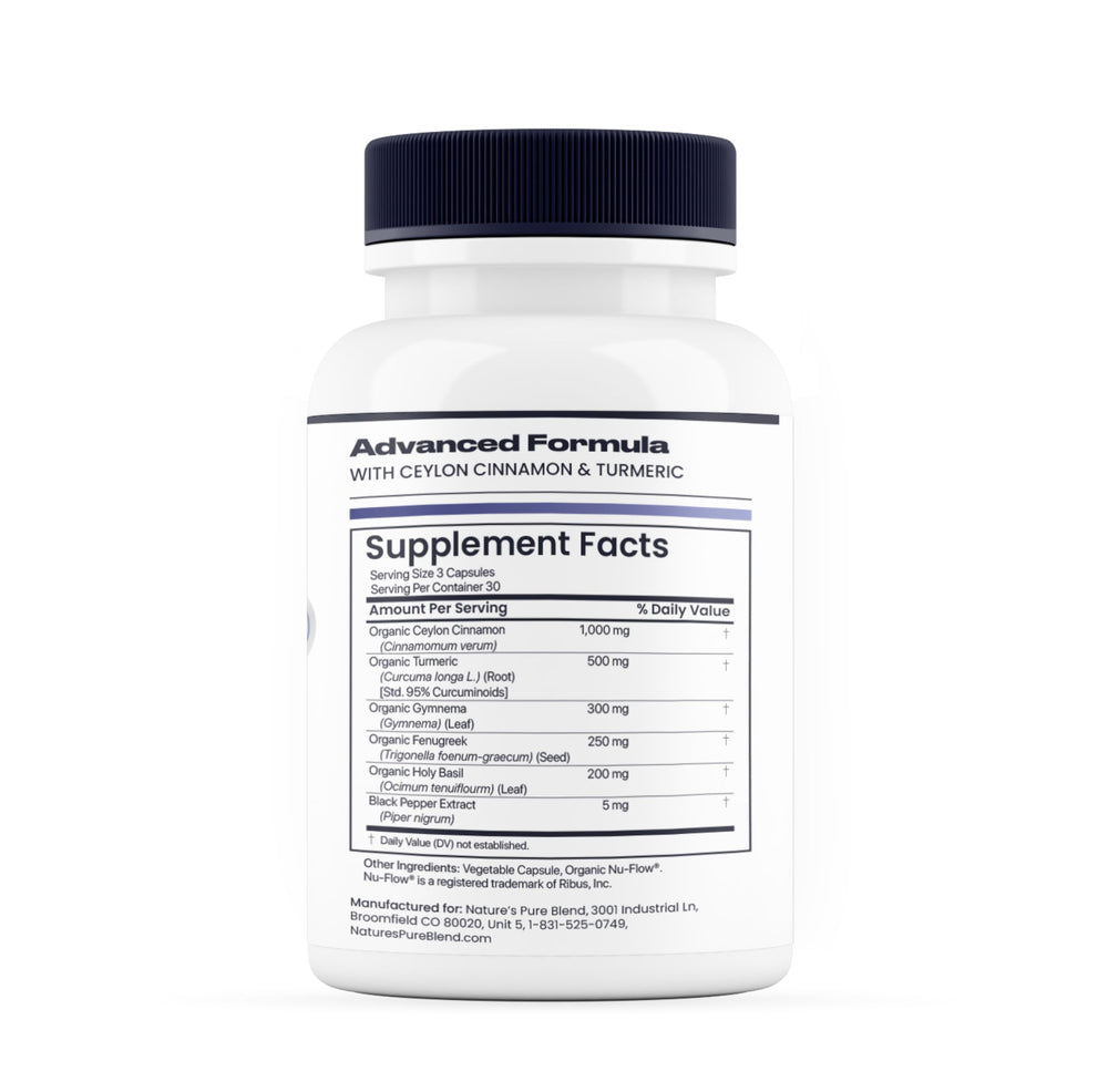 Nature's Pure Blend bottle on a shelf for daily wellness