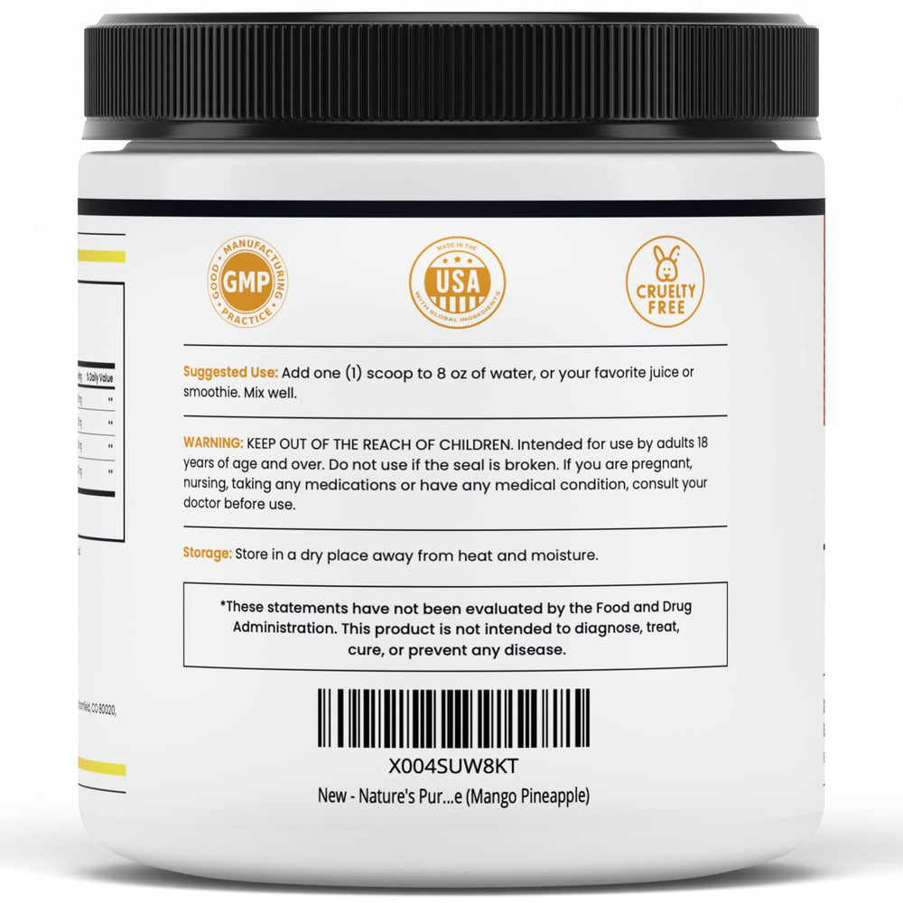 Graphic highlighting L-Arginine and L-Citrulline in Nature's Pure Blend formula