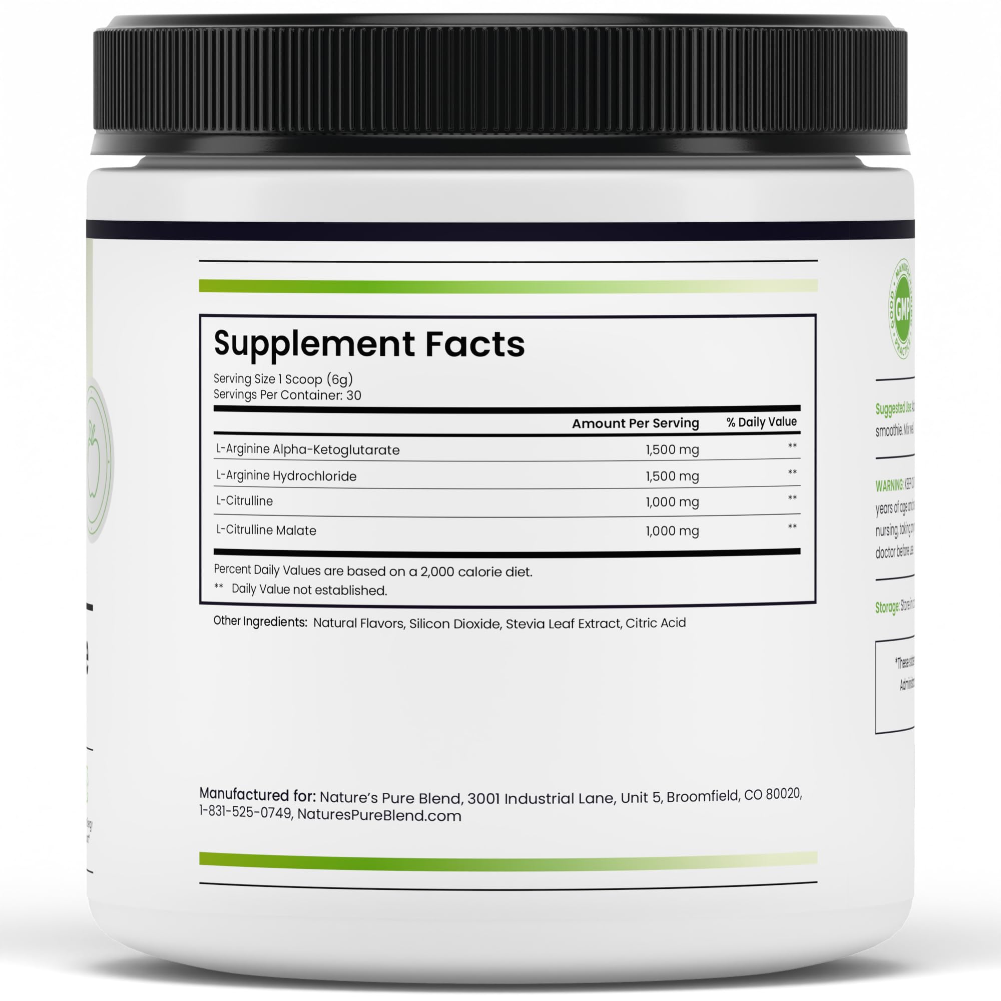 Nature's Pure Blend powder being stirred in water signals quick absorption