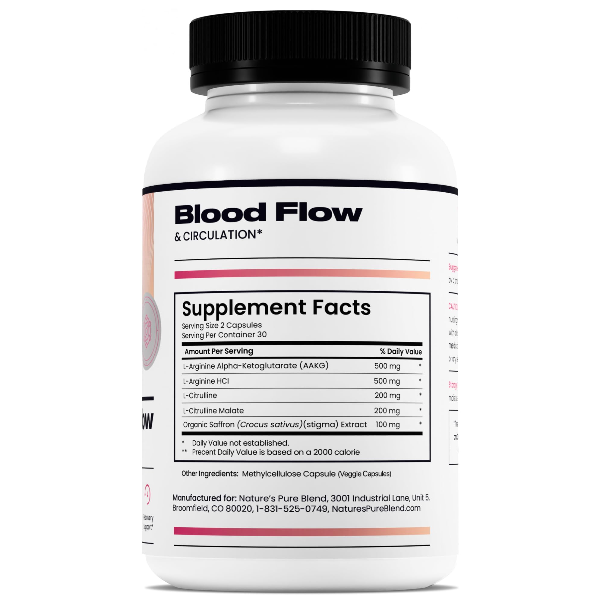 Nature's Pure Blend natural energy without caffeine jitters for active days.