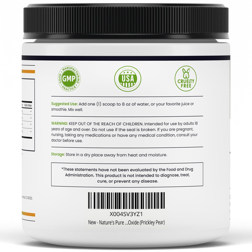 Nature's Pure Blend nitric oxide flow concept supporting oxygen delivery