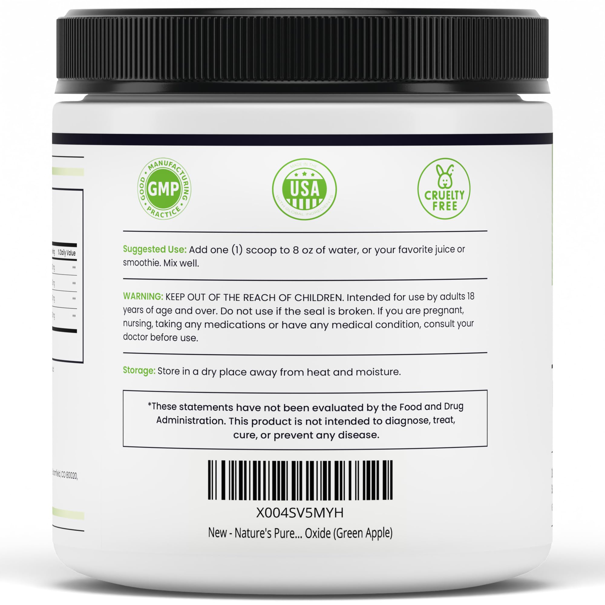 Nature's Pure Blend packaging box suggests premium no artificial ingredients