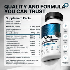 Nature's Pure Blend Prostate Flow turmeric cranberry green tea ingredients