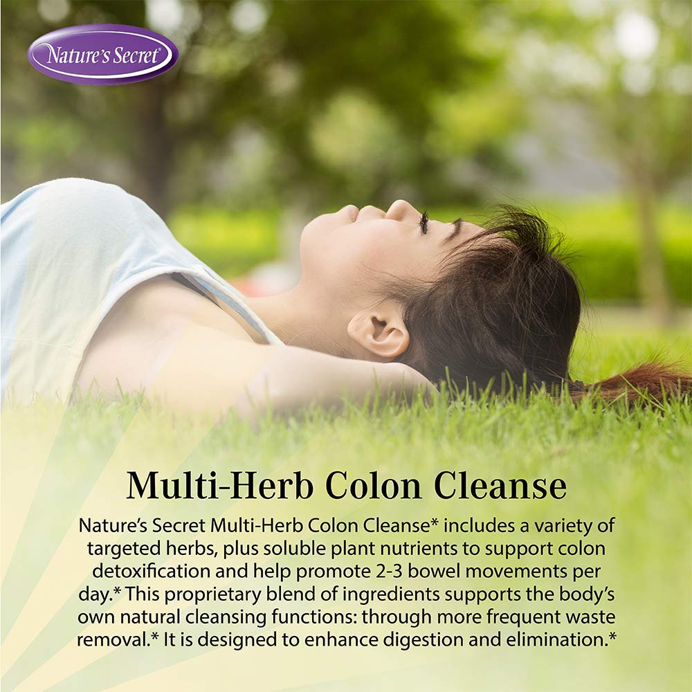 Nature's Secret packaging emphasizes a probiotic blend for gut balance.