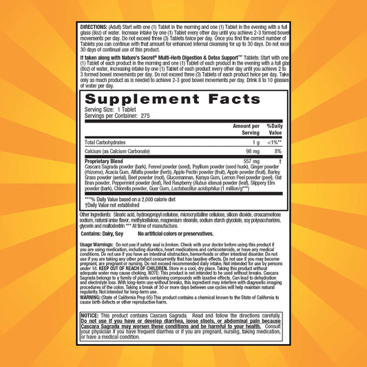 Close-up of Nature's Secret Multi-Herb Colon Cleanse tablets highlighting psyllium blend.